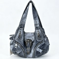 Triangel Metal Small Tie Dye Blue Gray