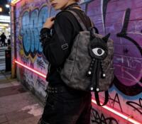 Sanwei Original subculture Gothic style large-capacity backpack for students, personalized cartoon decoration, versatile backpack thumbnail 2