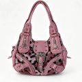 Small Pink Leopard Print with Thin Handle Flower Puller