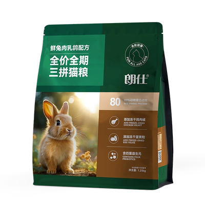 朗仕猫粮鲜乳鸽冻干兔肉