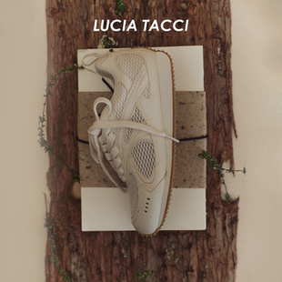 牛皮拼接轻便休闲系带增高阿甘鞋 ｜春夏经典 TACCI达人推荐 LUCIA