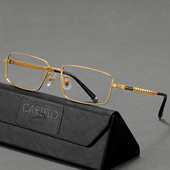 18K金商务大脸纯钛高端眼镜框155mm金丝全框眼镜男可配近视镜老花