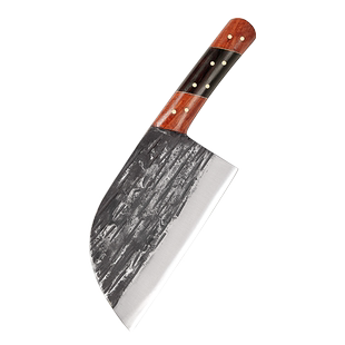 李麻子砍骨头专用刀家用斩剁排骨手工锻打高碳钢商用玄铁甲鱼肉铺