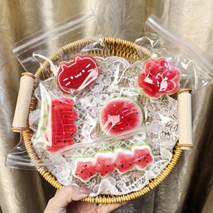 冰镇西瓜星星条捏捏烂泥感奶油流体小猫芝士捏捏乐慢回弹解压捏捏