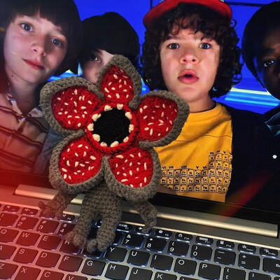 食人花达达手工钩织材料包包包挂件钥匙扣个性挂饰怪奇物语周边