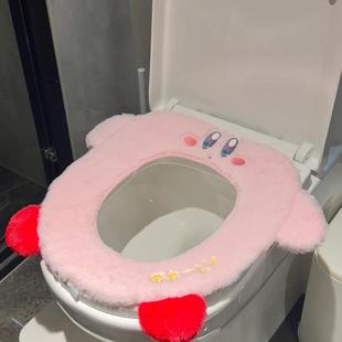 保暖软萌少女心马桶圈坐圈家用马桶套坐便器圈 卡通可爱马桶垫冬季