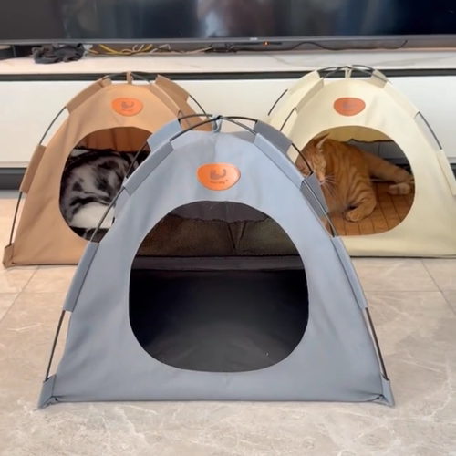 猫咪帐篷四季通用夏天户外露营便携可折叠宠物帐篷猫房子猫窝狗窝