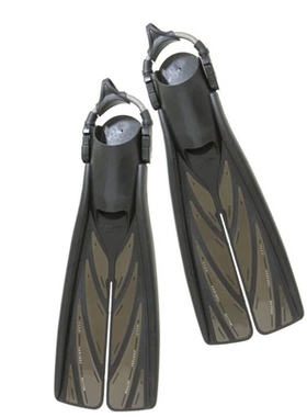 美国ATOMIC AQUATICS SPLITFINS脚蹼钢扣潜水可调节蛙鞋水肺深潜