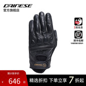 复古摩托车骑行皮手套机车骑士防护 DAINESE 丹尼斯BLACKJACK