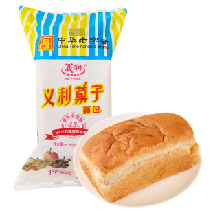 义利果子面包中华老字号营养早餐零食北京特产果脯坚果手撕软面包