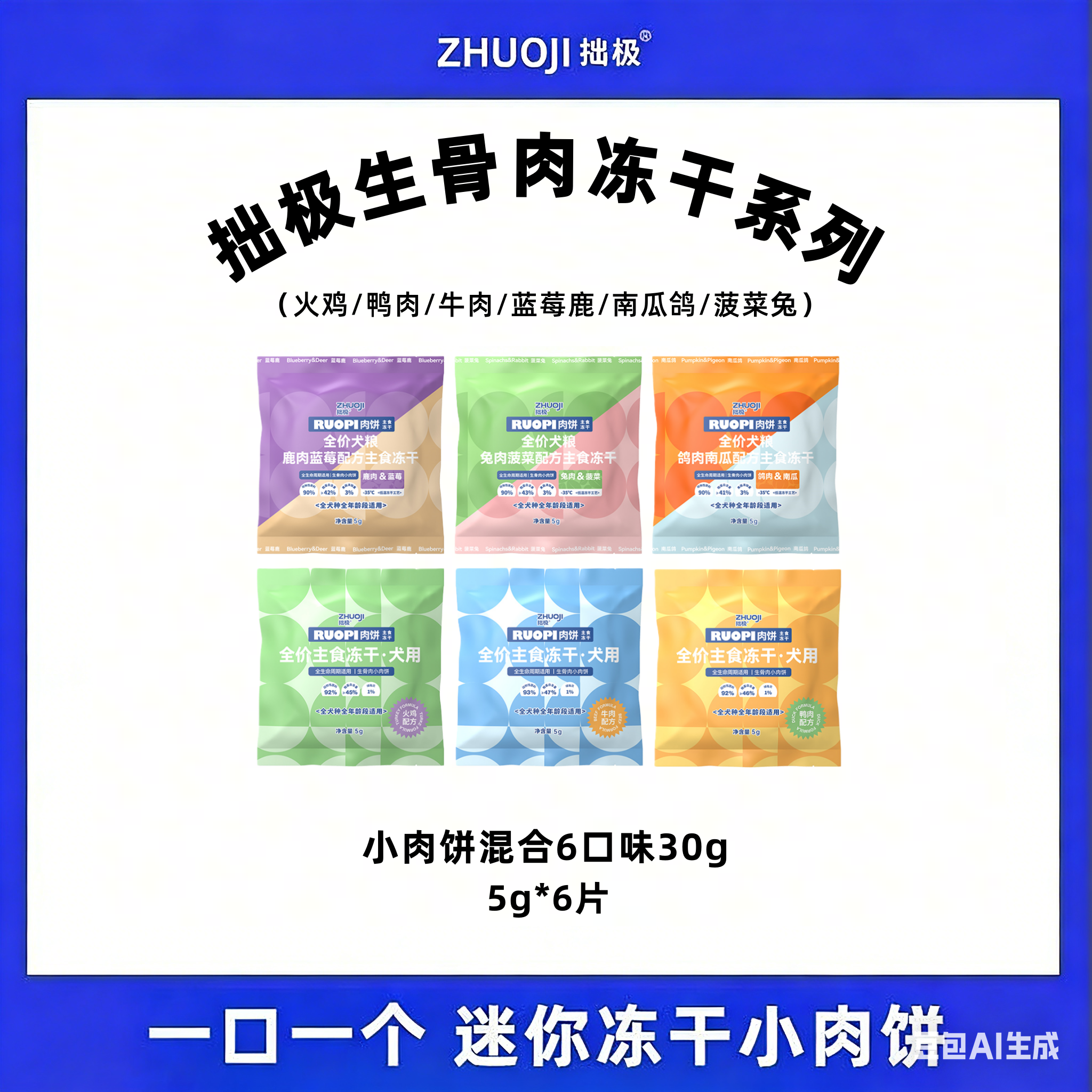 拙极主食生骨肉冻干肉饼系列鸭肉小肉饼5g清爽适口自护成长高能肉,宠物/宠物食品及用品,狗全价冻干粮,淘宝优惠券,粉丝福利购,淘宝优惠卷