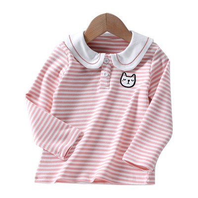 女童打底衫洋气春秋纯棉上衣