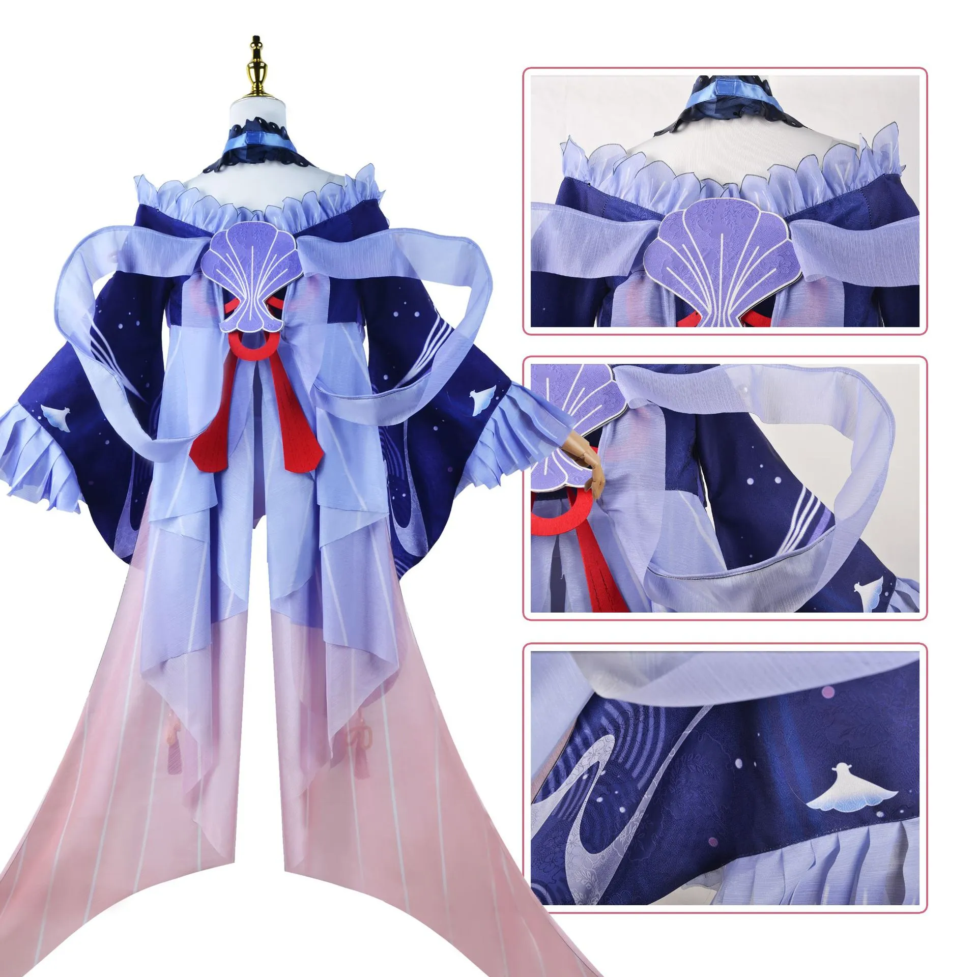 原神游戏cos服珊瑚宫心海kokomi五星号游戏主题cosplay动漫表演服