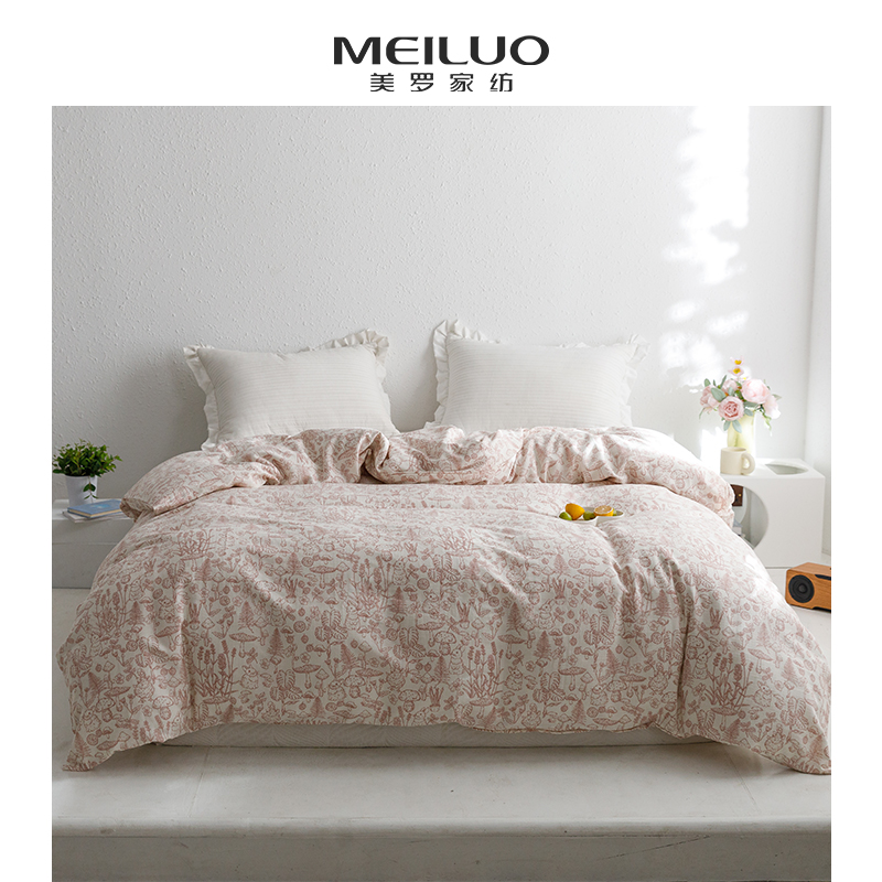 双层纱全棉面料，柔软细腻