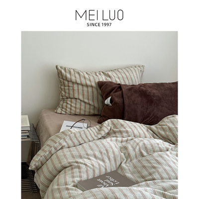 美罗家纺牛奶绒四件套