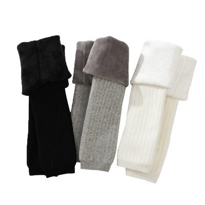 宝宝打底裤加绒加厚纯色冬季