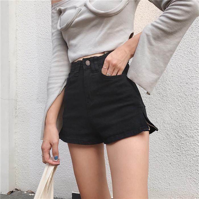 Jeans female summer 2019 new pattern Hot pants Korean Edition Easy Retro Ultra-fire trousers Paige black Broad leg shortsin the Women's clothing/Boutique , Jeans  category - from Buy2taobao.com to provide professional Taobao agent buy service