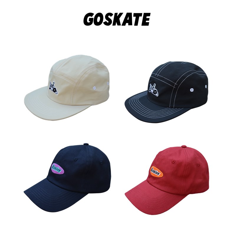 硬骨GOSKATE棒球帽五片帽滑板帽潮流百搭帽子