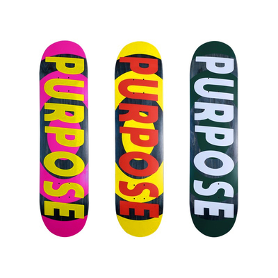 硬骨双层玻纤双翘滑板轻薄弹板面