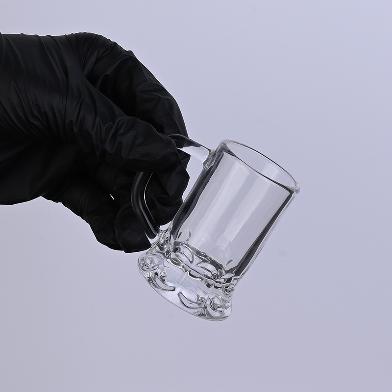 in玻璃品鉴杯酒吧啤酒烈酒小酒杯带把韩式烧酒清酒白酒杯子