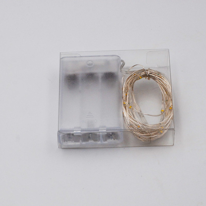 led电池盒灯串 3圣诞灯节日装饰铜线灯串礼品电池灯串 电池盒灯