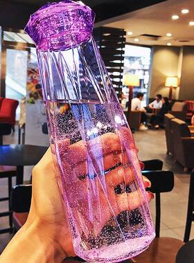 耐摔简约风学生时尚塑料水杯