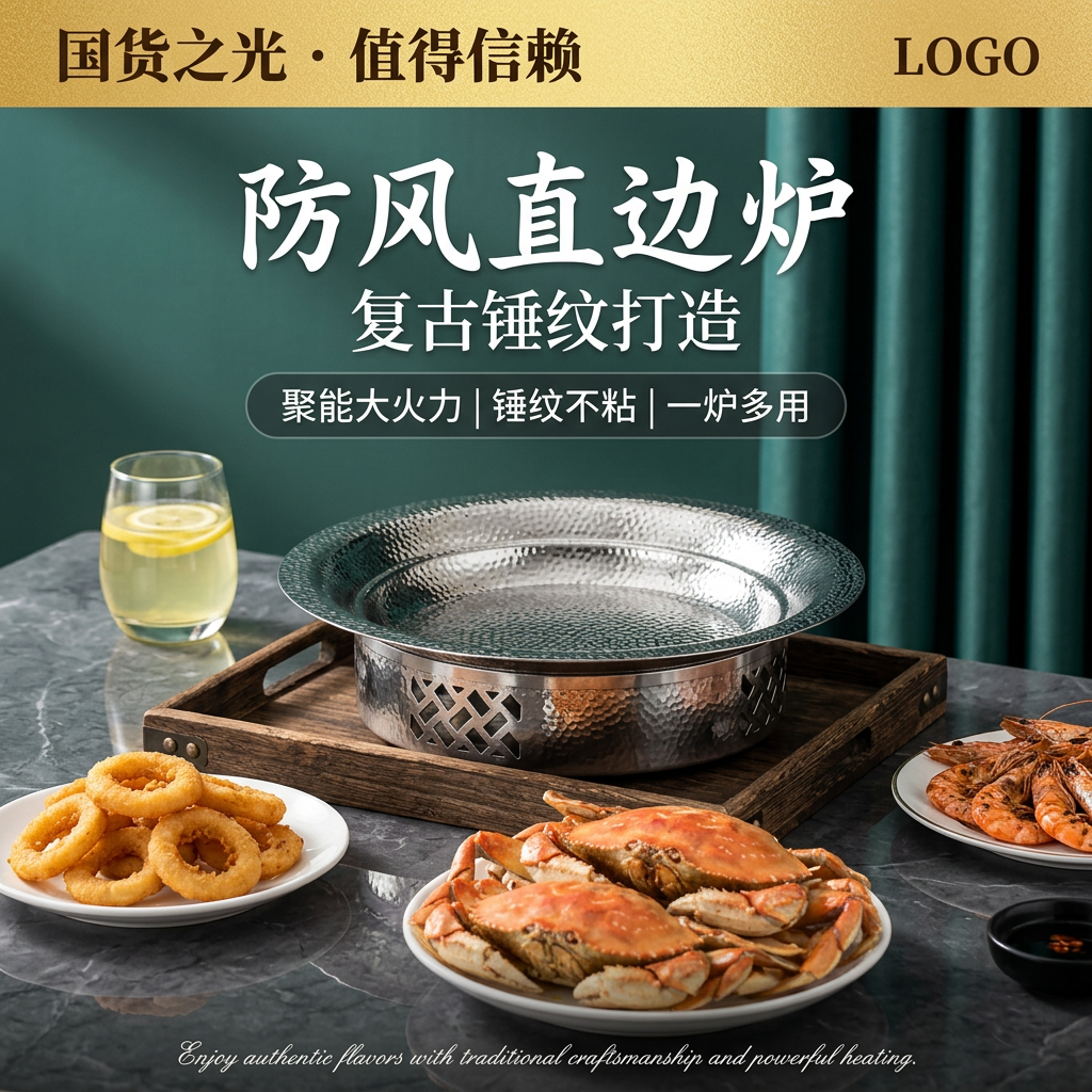 新款不锈钢酒精炉商用干锅麻辣香