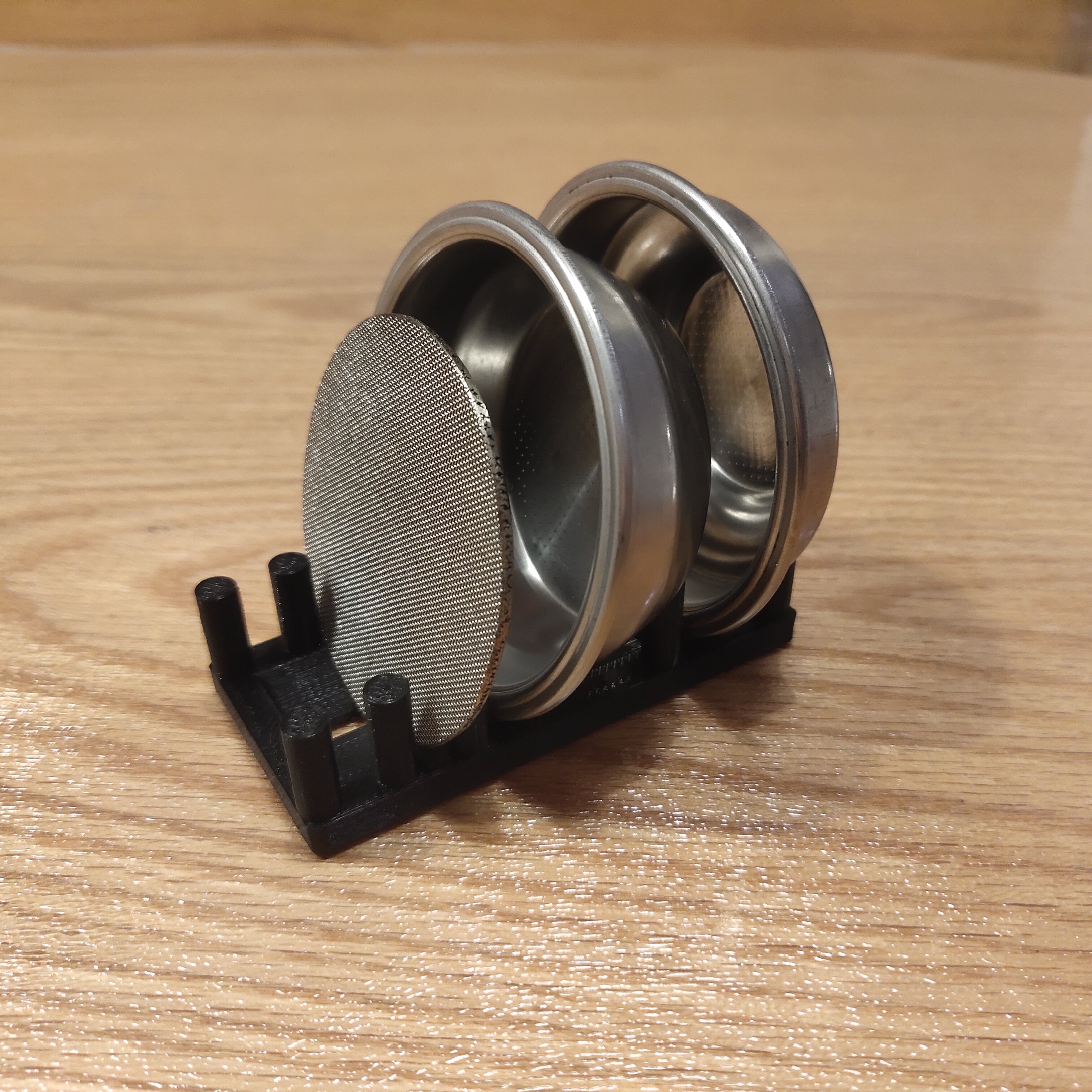 咖啡机粉碗滤干架不锈钢烧结片二次分水网收纳器51/53/58mm3D打印