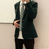 西裤 衬衫 校供感 西装 今治图南原创日系学院风三色两粒扣DK制服套装