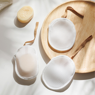 肥皂袋起泡网装 肥皂网布打泡浴花洗衣皂袋沐浴搓澡神器香皂网兜袋