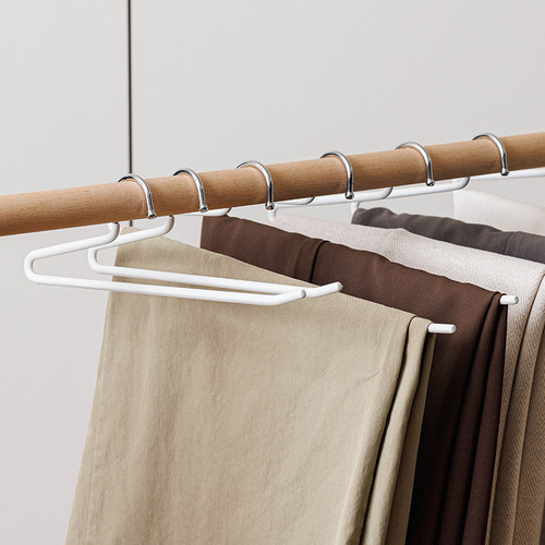 裤架鹅型家用衣柜内置挂裤子专用无痕防滑衣架收纳神器短颈裤夹z