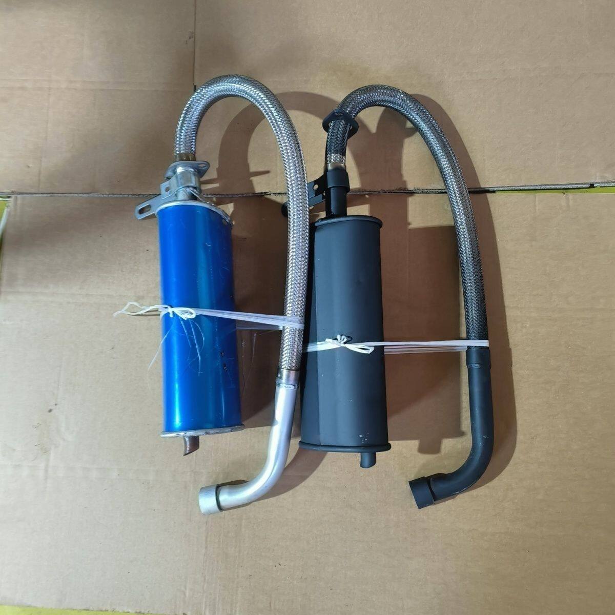 三轮车摩托车125/150/250/300万能通用消声器排气管烟筒消音改装