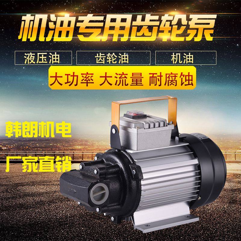 大功率齿轮泵柴油泵自吸抽油机抽液压油家用电抽油泵220v插电