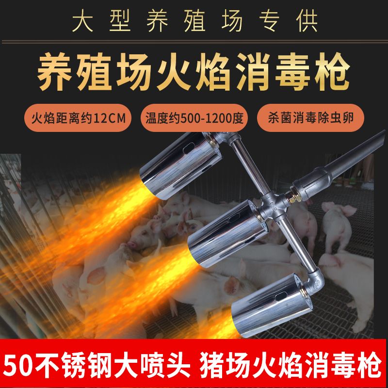 火焰除草机小型火焰消毒枪养殖场烧草机多头全不锈钢