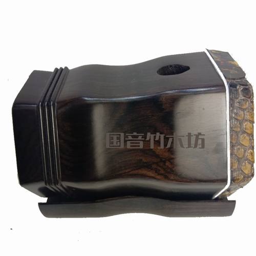 黑檀木二胡琴桶 筒子(送安装工具)苏州二胡筒六角 缅甸金花皮背部