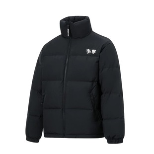 李宁火锅羽绒服男女同款宽松鸭绒短羽绒服