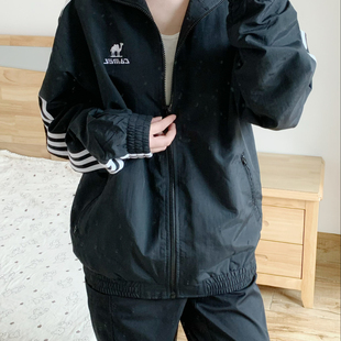 骆驼拒水风衣全地形外套女复古防水防晒薄款 户外骑行休闲运动夹克