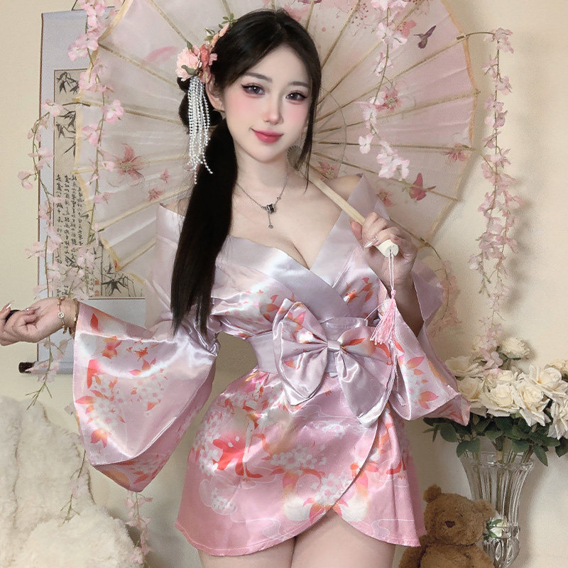 性感深V复古花间狐梦二次元和服