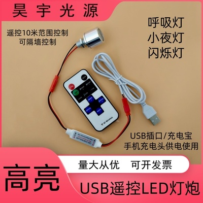 USB小灯炮带遥控呼吸渐变闪烁灯