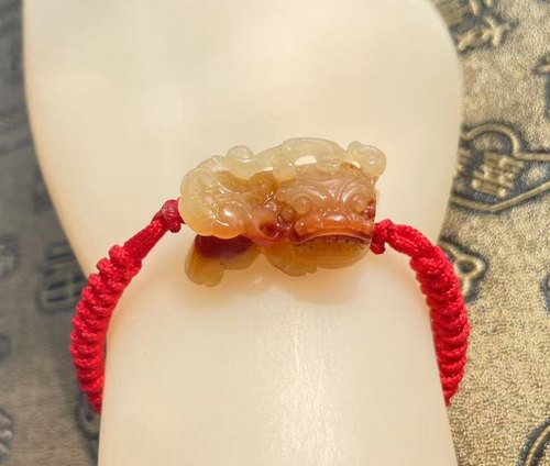 天然正品黄龙玉貔貅手链玉石红绳貔貅手链招财转运保平安妈妈礼物