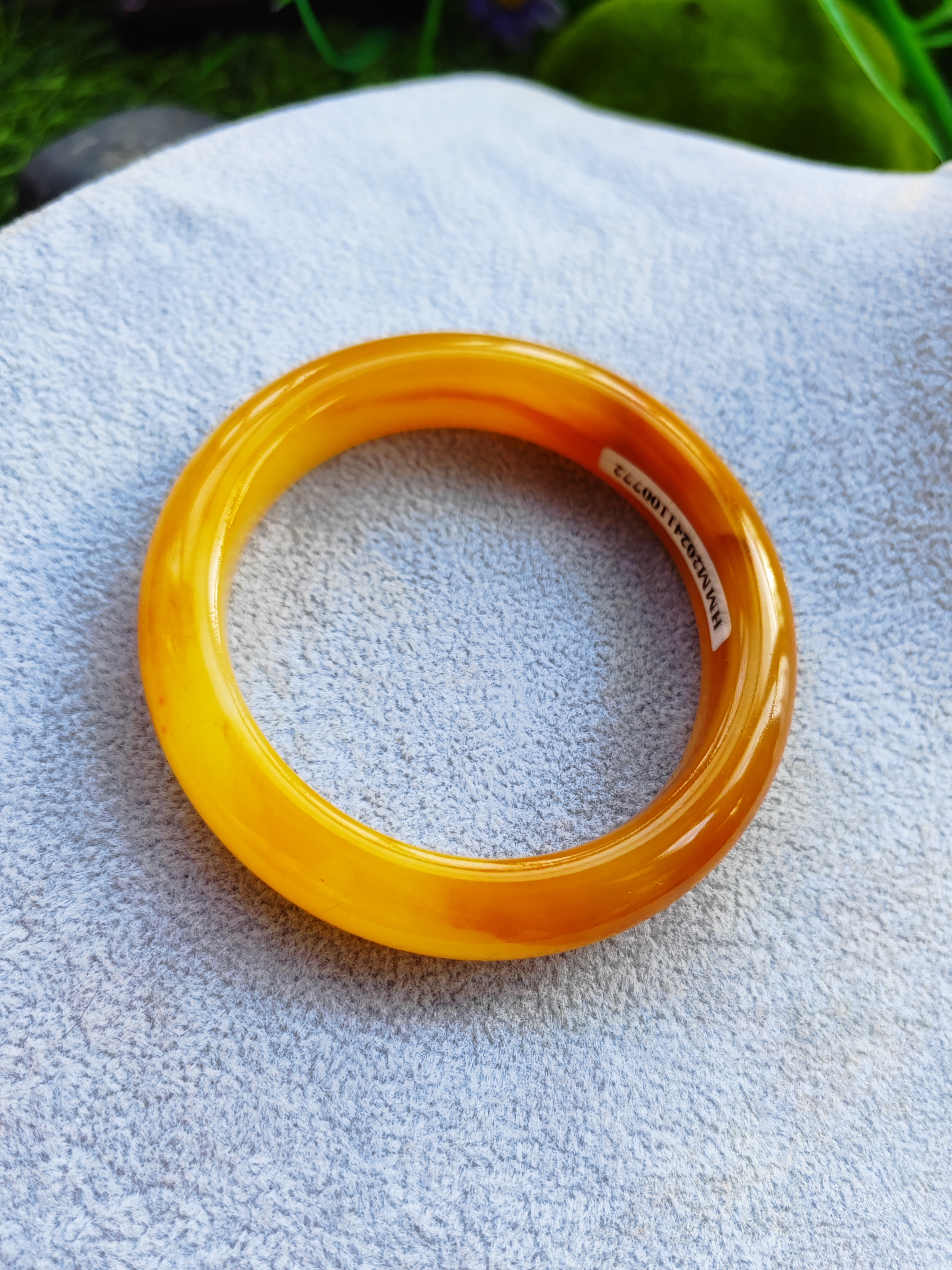 有证书旺夫玉镯57圈不用保养正品黄龙玉手镯正品玉石镯子13*10mm