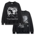 Washed Black Crew Neck Sweatshirt