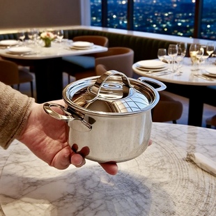 304不锈钢奶锅双耳热油小锅辅食锅烘培10cm燃气电磁炉 迷你锅