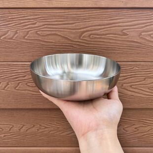 传承碗 全钢加厚304不锈钢碗泡面酱料碗搅拌腌肉圆盘盘子烧韩式