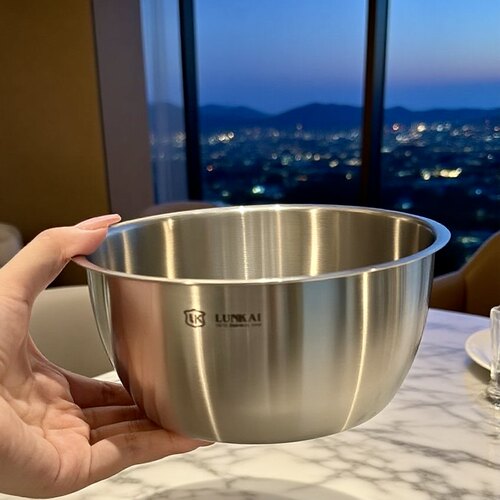 LK食品级304不锈钢汤盆调料盆