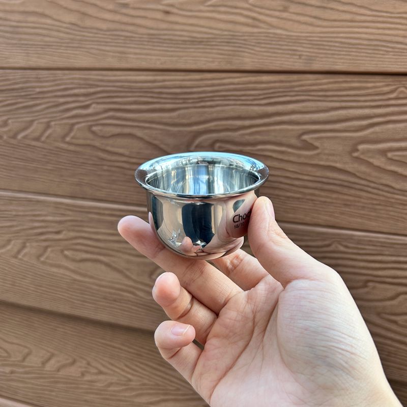 就是厚重 迷你实心304不锈钢茶杯白酒杯烈酒杯子防摔酒具烈酒盏