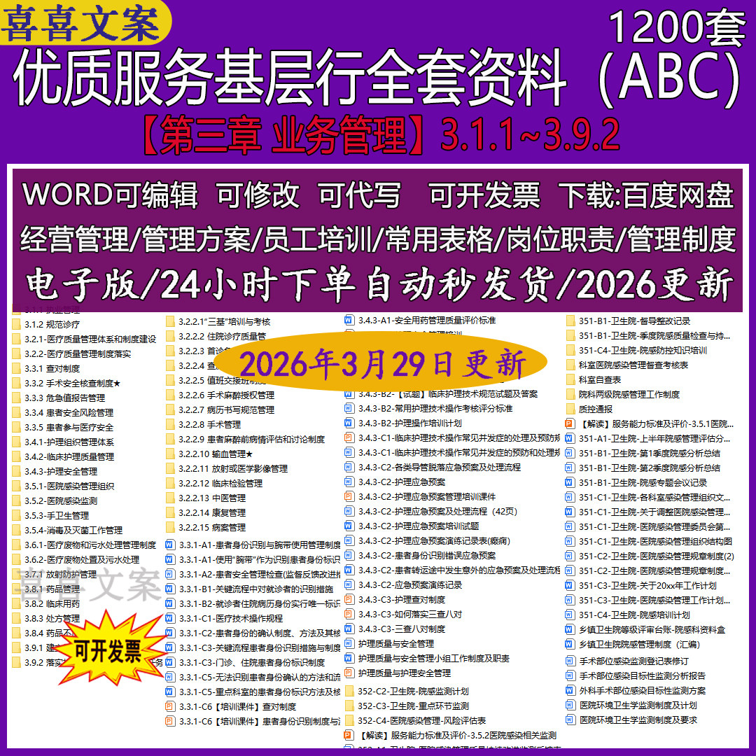 卫生院优质服务基层行ABC第三章业务管理3.1.1 执业管理3.9.2资料