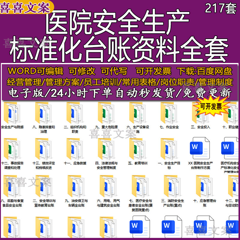 医院医疗机构安全生产三级标准化及消防管理制度档案台账全套资料