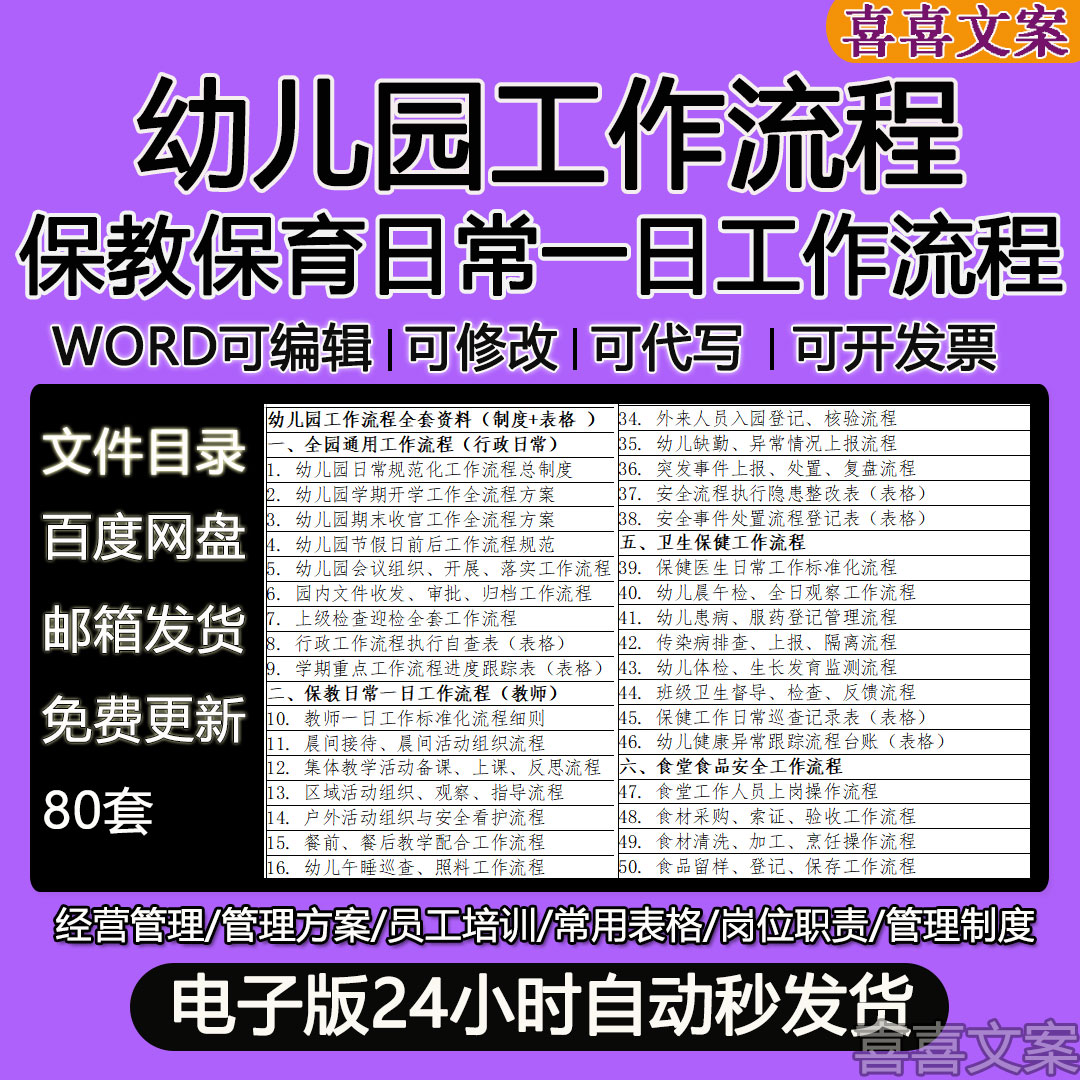 幼儿园卫生保健保育午睡巡查照料区域活动组织观察及工作流程方案