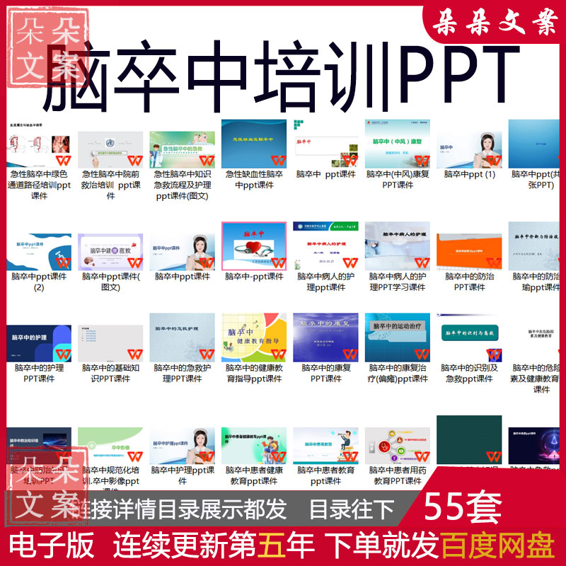 脑卒中培训PPT课件健康教育预防科普护理宣教识别科普饮食锻炼